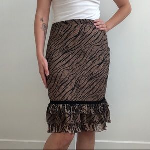 Animal Print Skirt